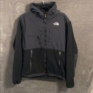 The North Face fleece zip-up hooded jacket Mens S